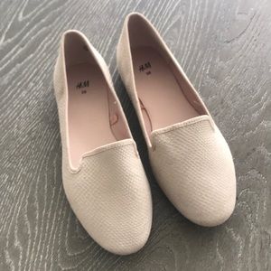 Faux Snake Skin Flats